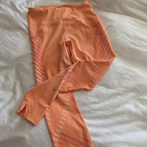 Nike Women's 7/8 Drifit Orange/Pink Leggings-Medium- NWT
